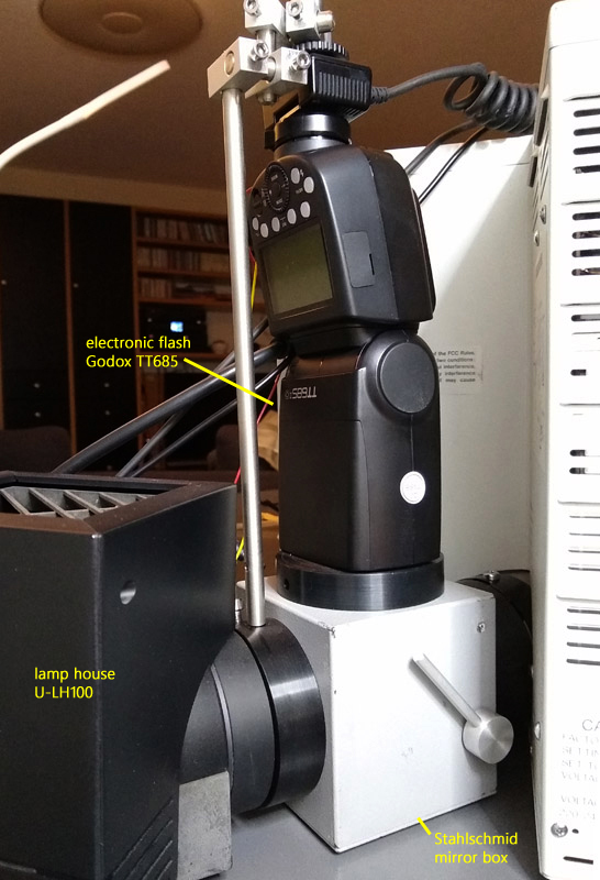 Olympus BX50-Godox TT685